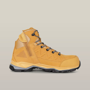 Atomic Hybrid Lace Up & Side Zip Safety Boot - Wheat