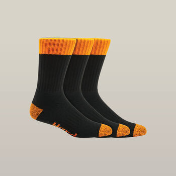 Core Hi Vis Work Crew Sock - 3 Pack