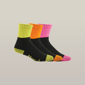 Women's Core Hi Vis Work Crew Sock - 3 Pack